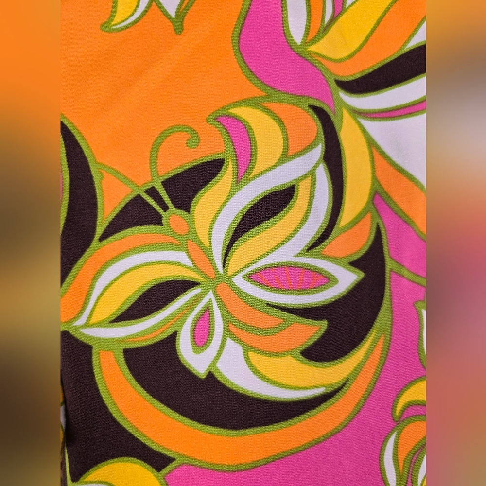 Lilly Pulitzer KRISTEN Palm Beach Orange Gold Pink Butterfly Ankle Pants. Sz 4 - Picture 3 of 9
